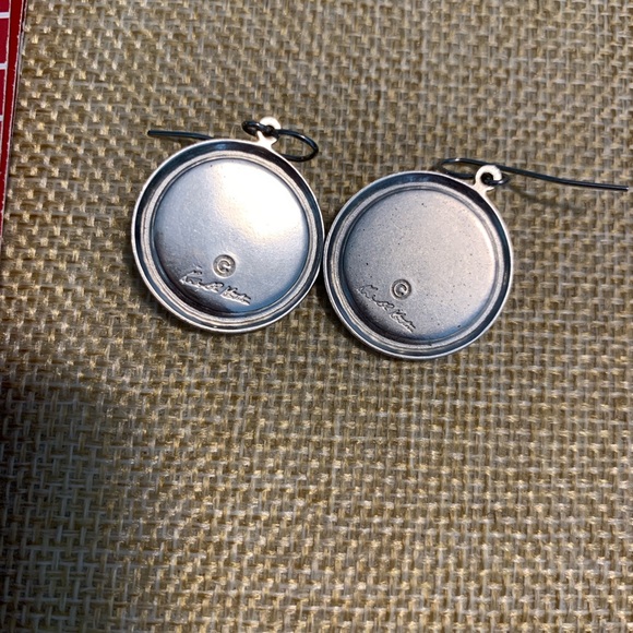 Equal armed cross from Book of Kells earrings, stamped - Picture 3 of 8